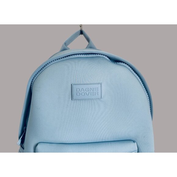Dagne Dover Dakota Large Laptop Backpack in Daylight Pale Blue Color - Picture 3 of 10